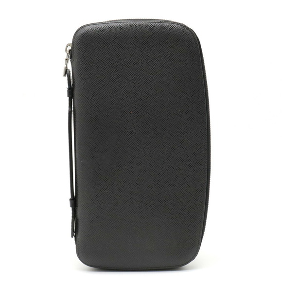 Louis Vuitton Taiga Case Organizer Shoulder Bag Black Travel Ardoise Atoll - Picture 1 of 8